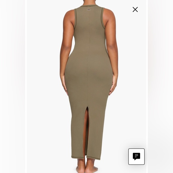 SKIMS Cotton Rib Sleeveless Long Dress - Picture 4 of 7